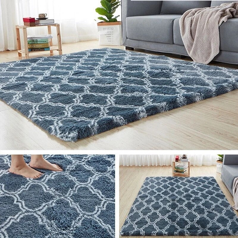 Tapis Shaggy Rectangulaire, Doux et Moelleux