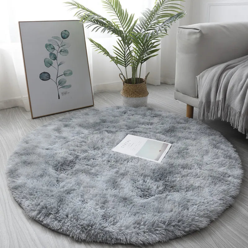 Tapis Shaggy Rond Classique