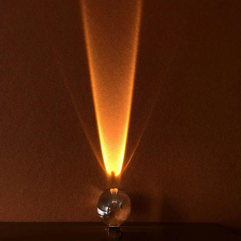 Lampe de Table 3 Couleurs LED USB Cristal ''Œil du Ciel''