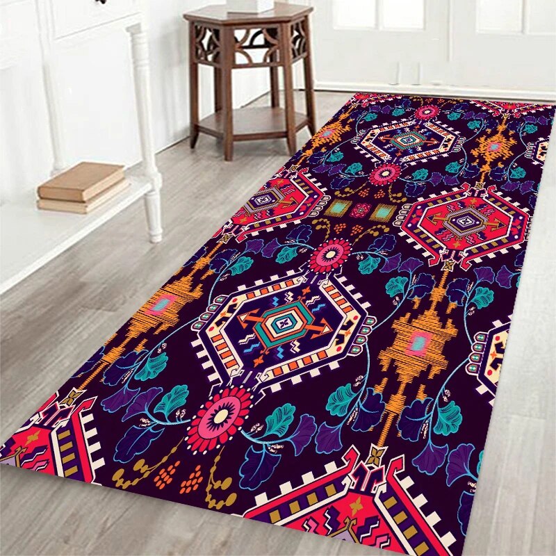 Tapis Anti-Dérapant avec Motif Mandala