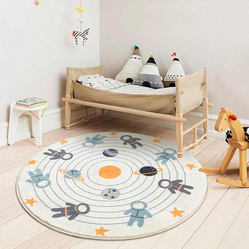 Tapis de Sol et de Jeu Rond pour Enfant
