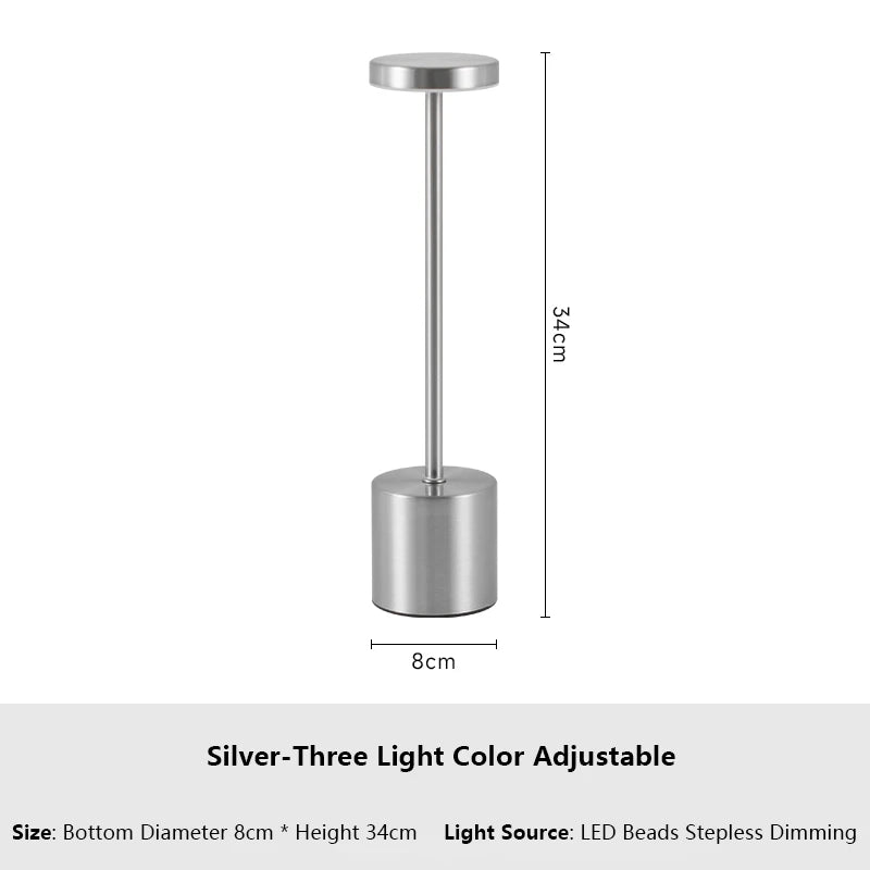Lampe de Table LED 3 Modes de Couleur sans fil