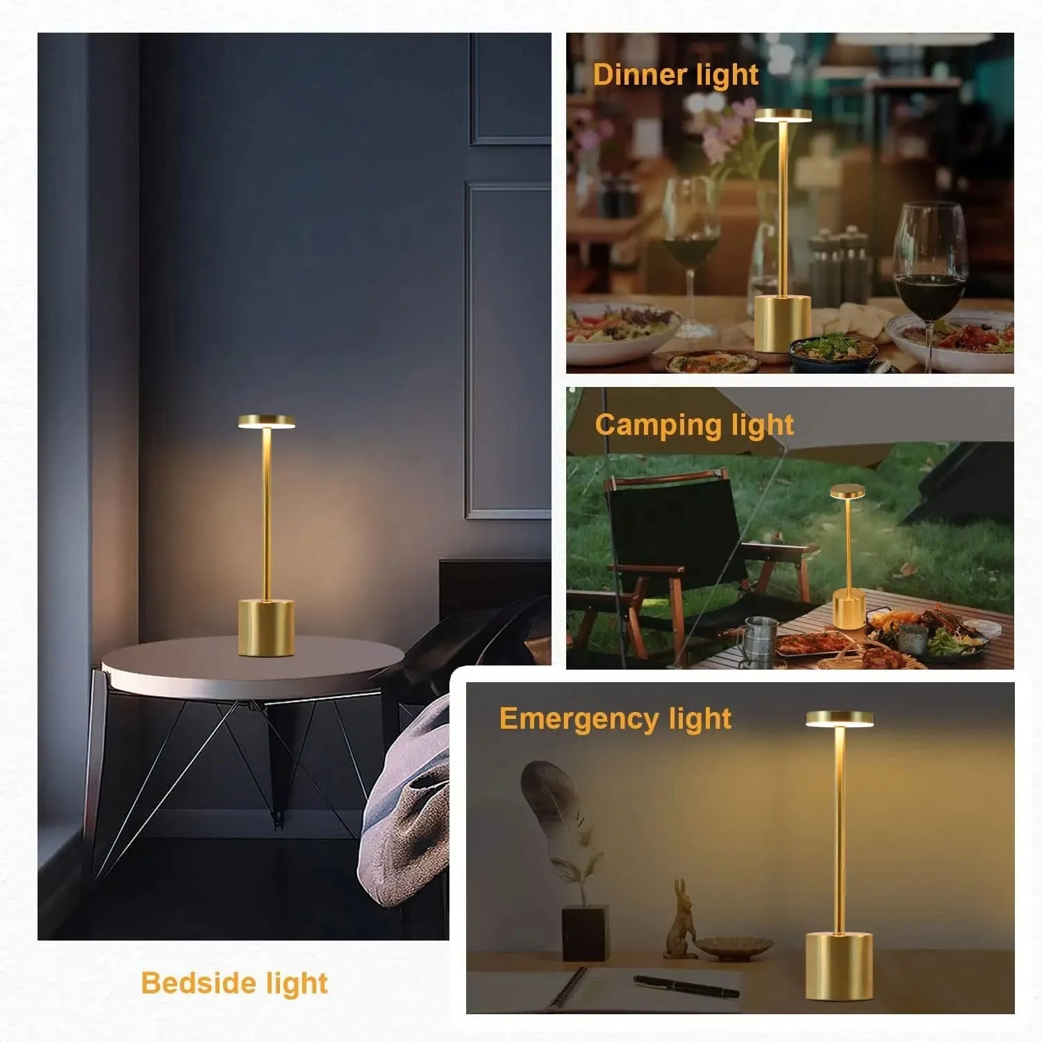 Lampe de Table LED 3 Modes de Couleur sans fil