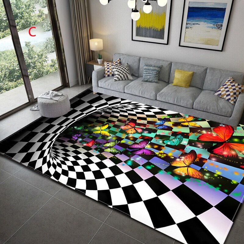 Tapis Vortex Illusion 3D