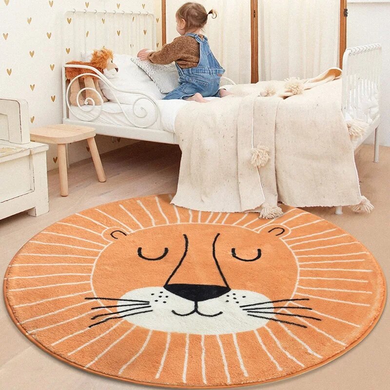 Tapis de Sol et de Jeu Rond pour Enfant