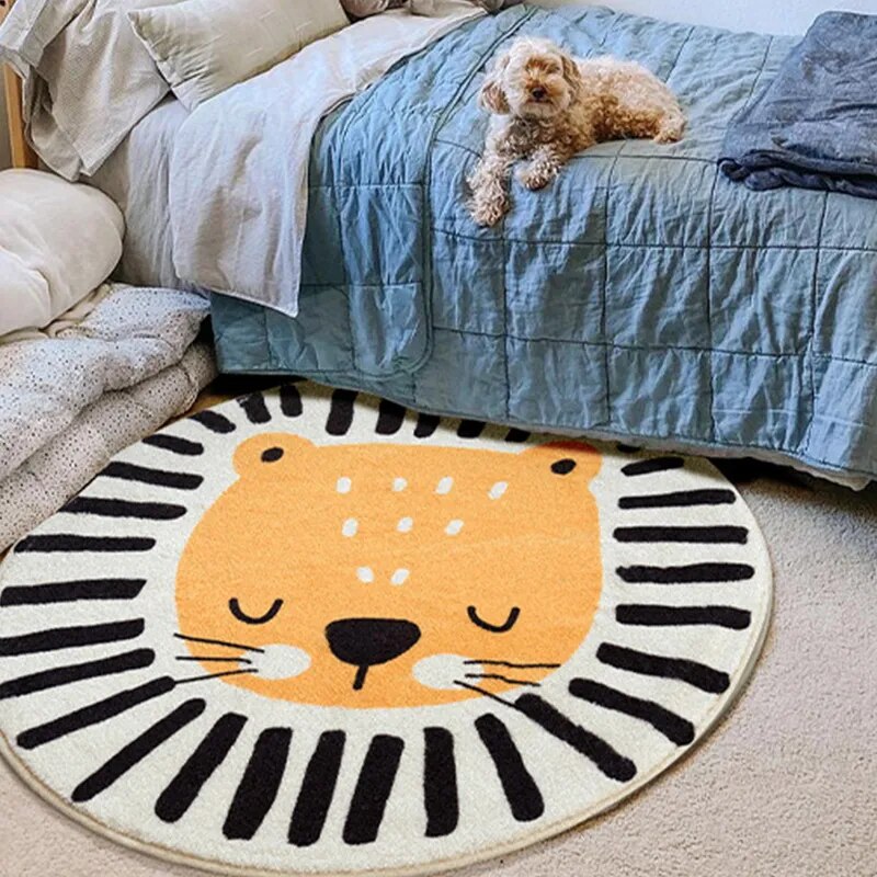 Tapis de Sol et de Jeu Rond pour Enfant