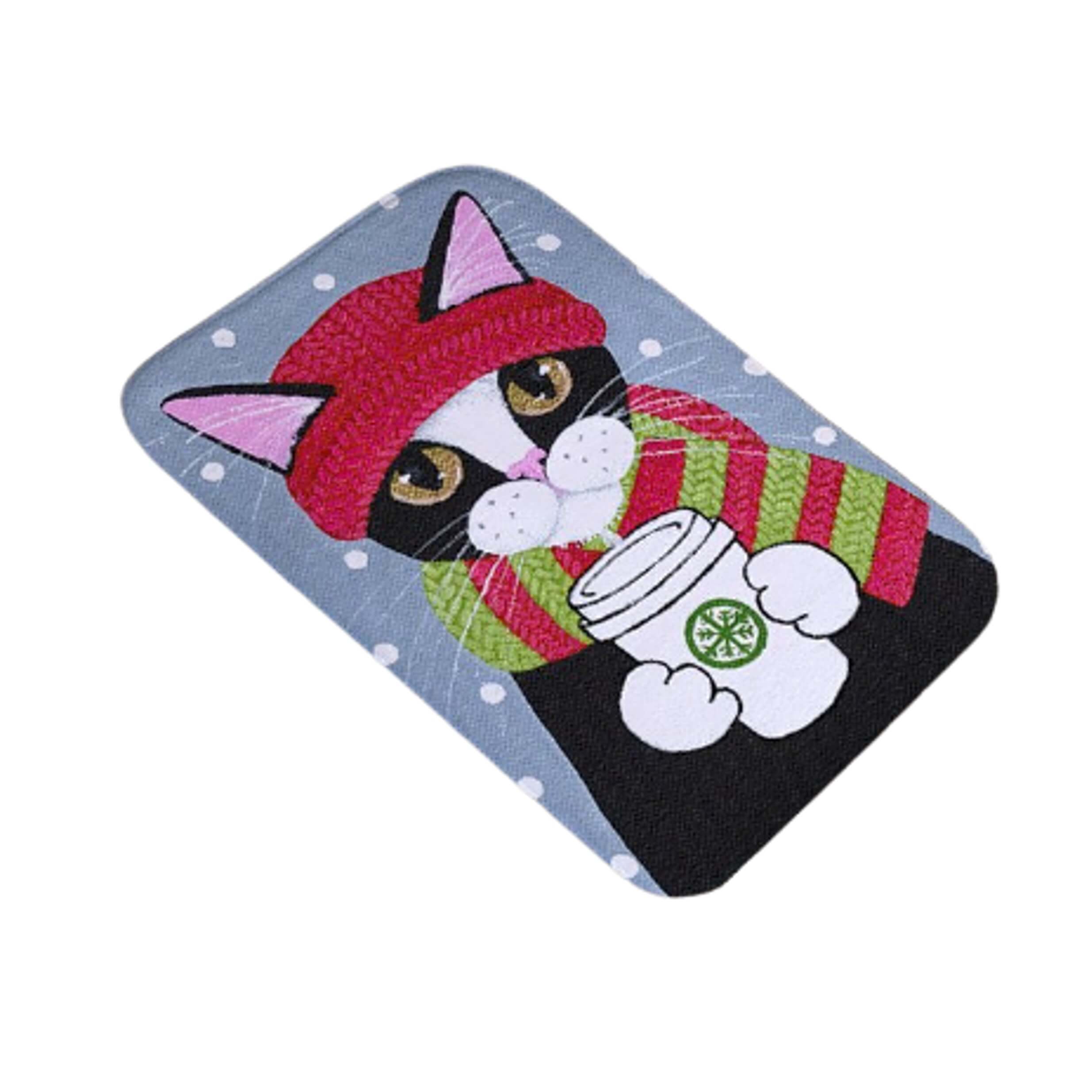 Tapis de bain antidérapant à mémoire de forme - Chat