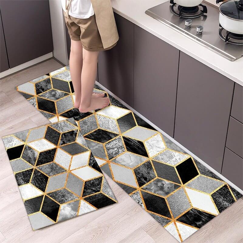 Tapis de sol antidérapant - Formes Géométriques