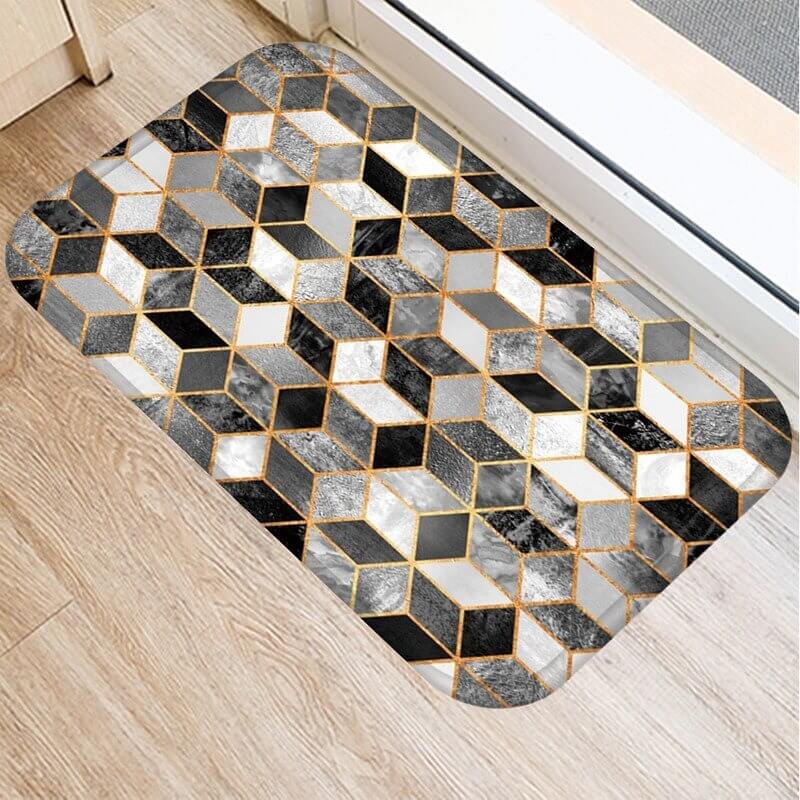 Tapis de bain antidérapant moelleux gaphique - Venio