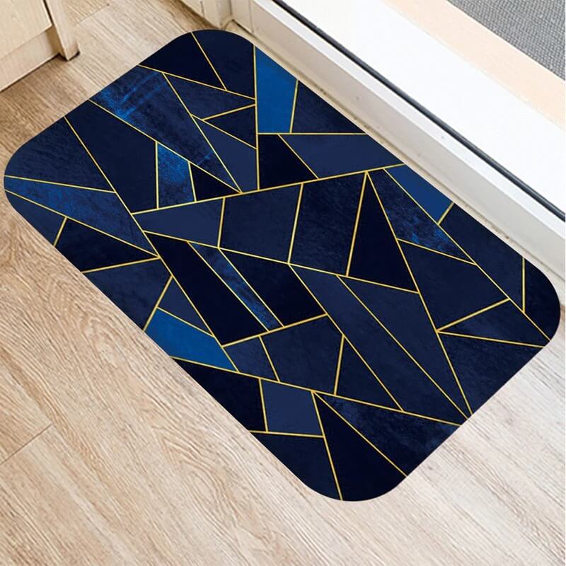 Tapis de bain antidérapant moelleux gaphique - Enon