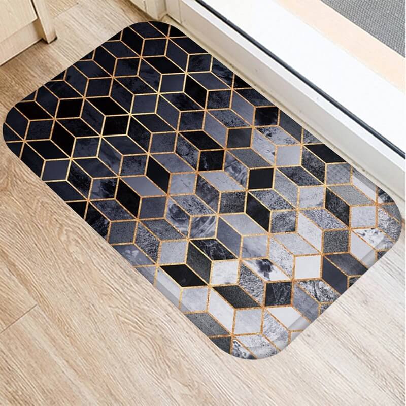 Tapis de bain antidérapant moelleux gaphique - Venio