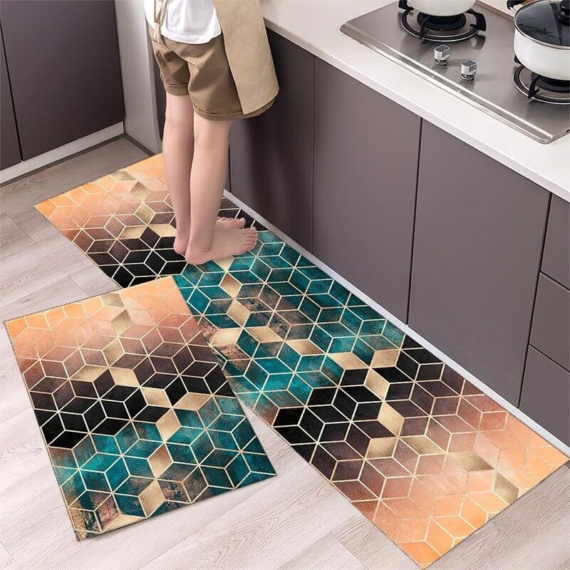 Tapis de sol antidérapant - Formes Géométriques