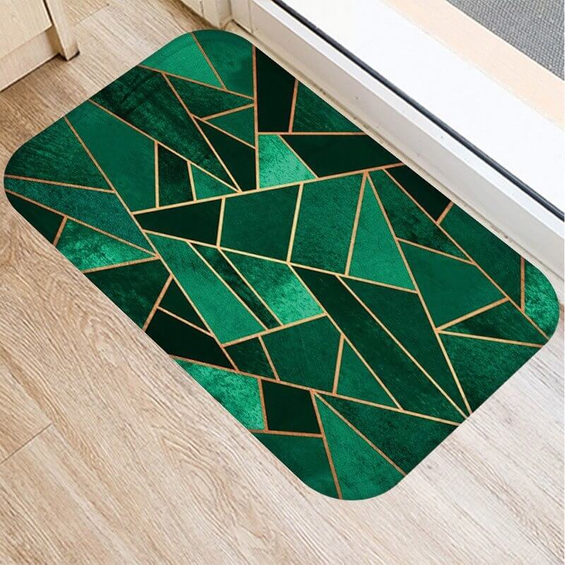 Tapis de bain antidérapant moelleux gaphique - Enon