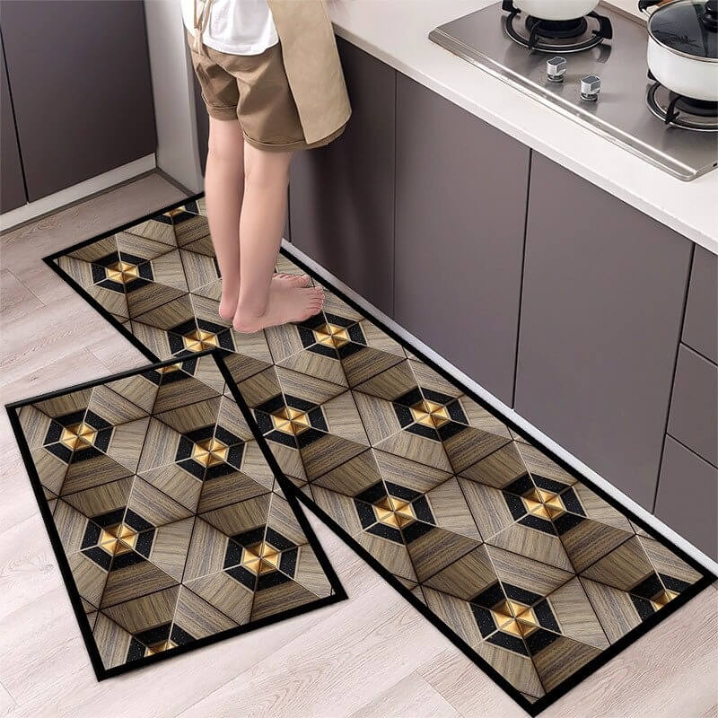 Tapis de sol antidérapant - Formes Géométriques