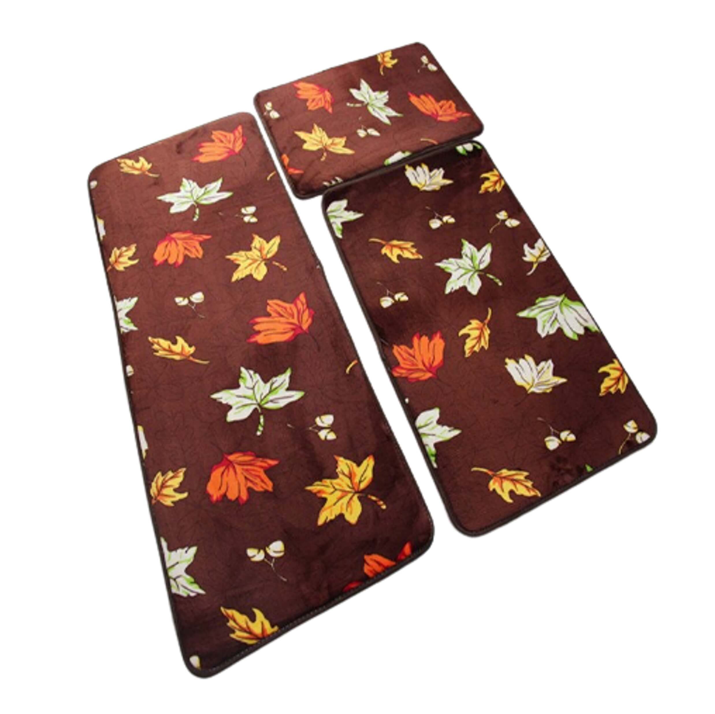 Tapis de bain antidérapants moelleux - Lot de 3