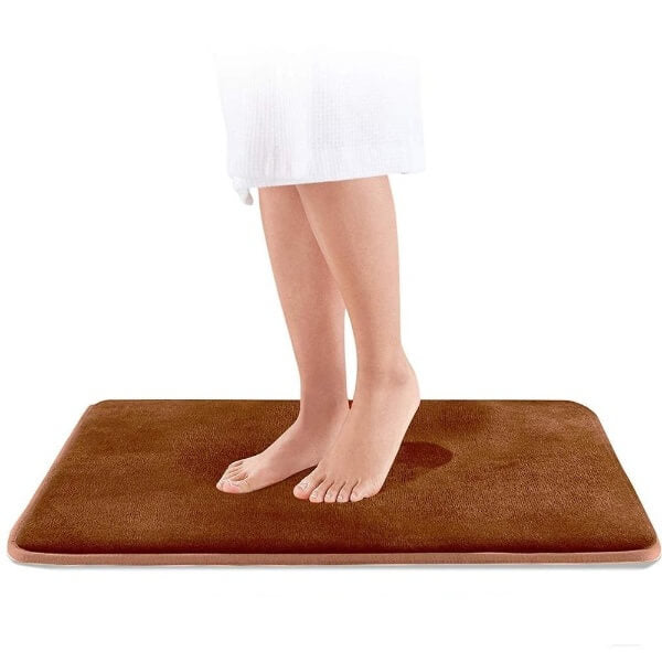 Tapis de bain antidérapant à mémoire de forme