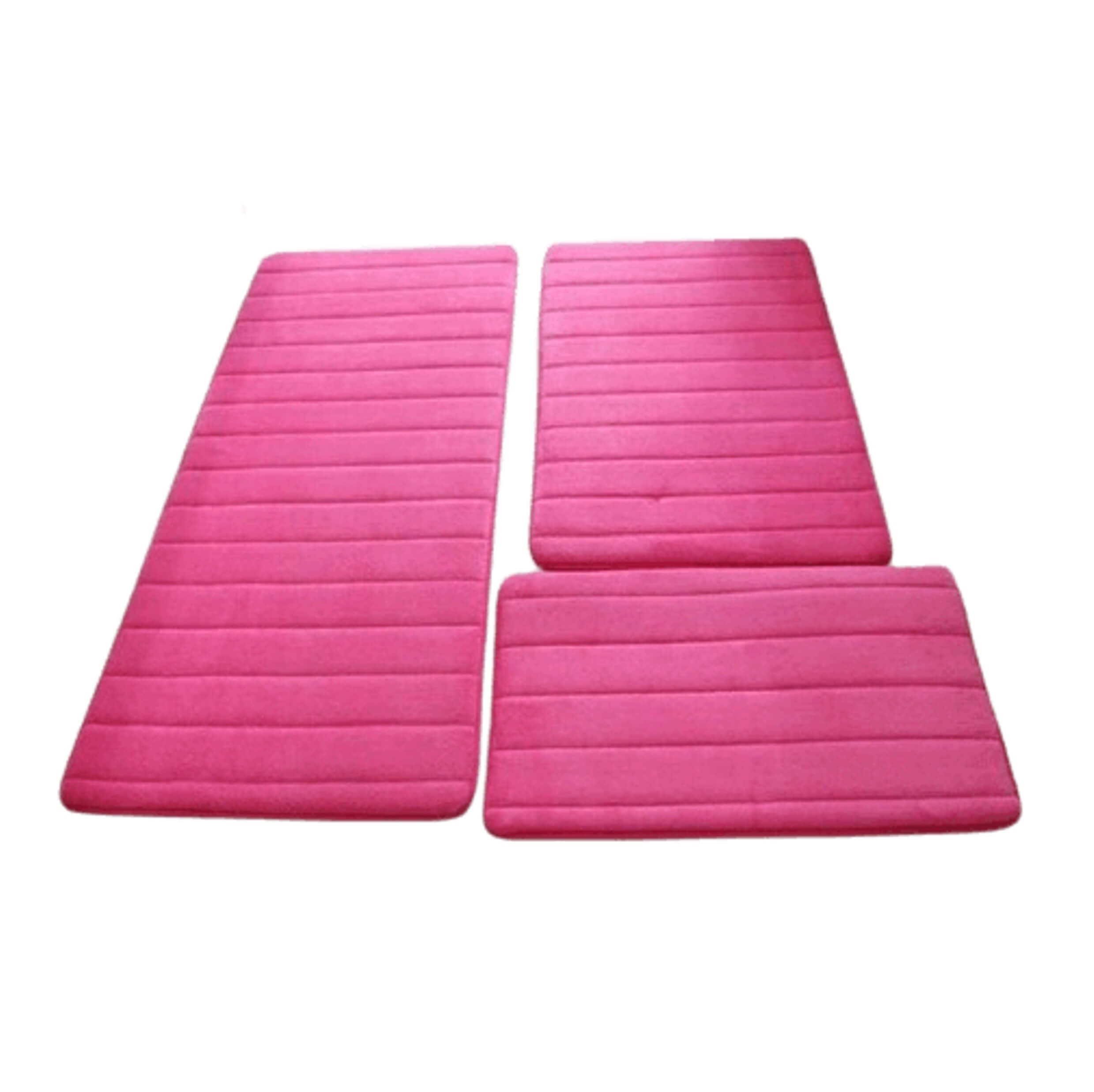 Tapis de bain antidérapants mémoire de forme - Lot de 3