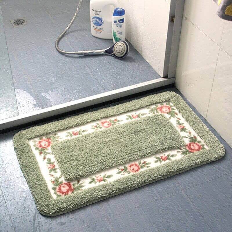 Tapis de bain antidérapant moelleux - Retro