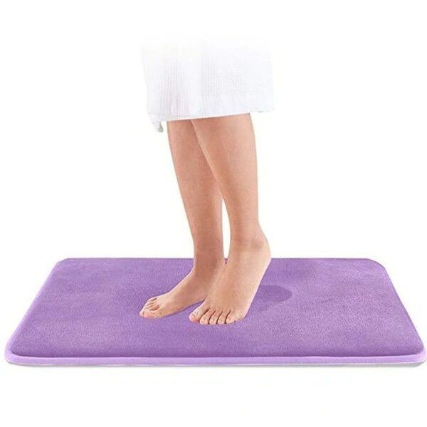 Tapis de bain antidérapant à mémoire de forme