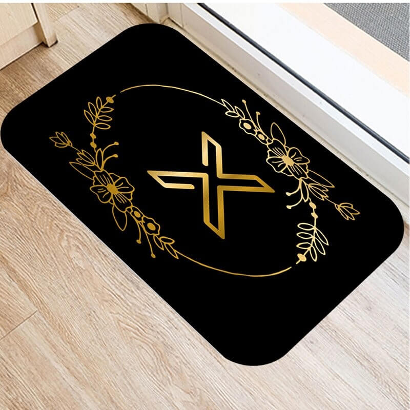 Tapis de bain antidérapant moelleux - Lettre